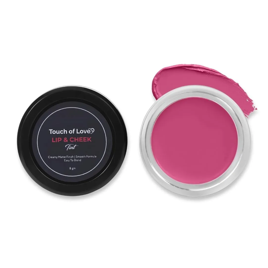 0.2oz Touch of Love Lip & Cheek Tint For Women - Creamy Matte Finish & Easy to Blend Smooth Formula | Enriched with Vitamin E | For Lips, Cheeks & Eyelids | Shade : 202 Blush Berry - 8gm