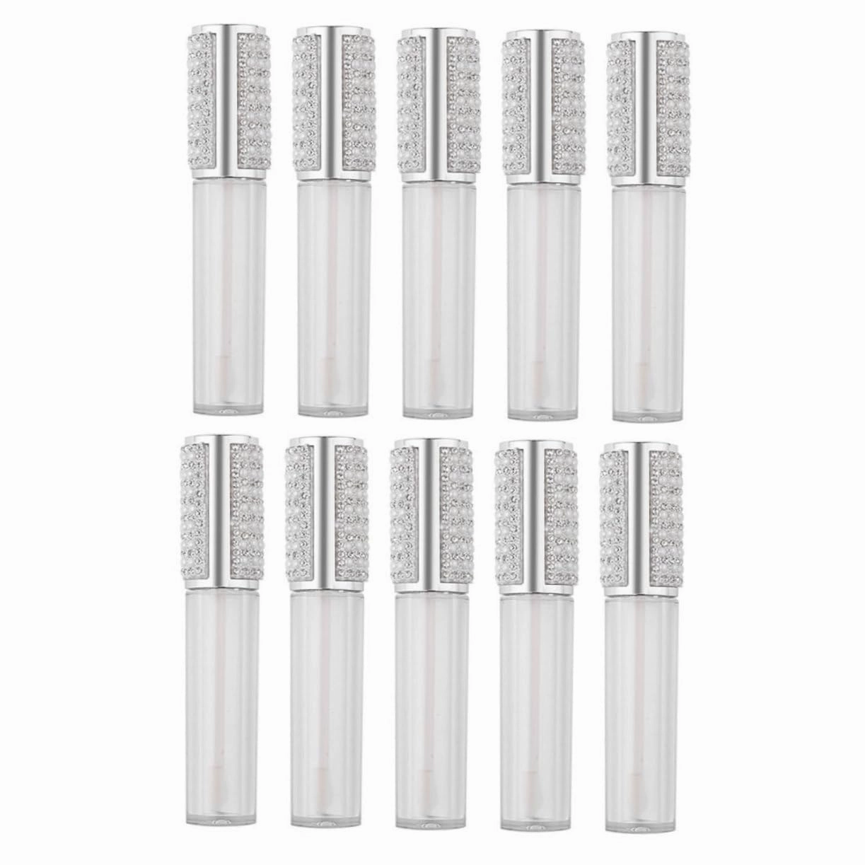 10pcs Lip Gloss Vials Refillable Gloss Tubes for Lip Balm Detachable and Portable Lipstick Containers for Cosmetic Storage and Giving