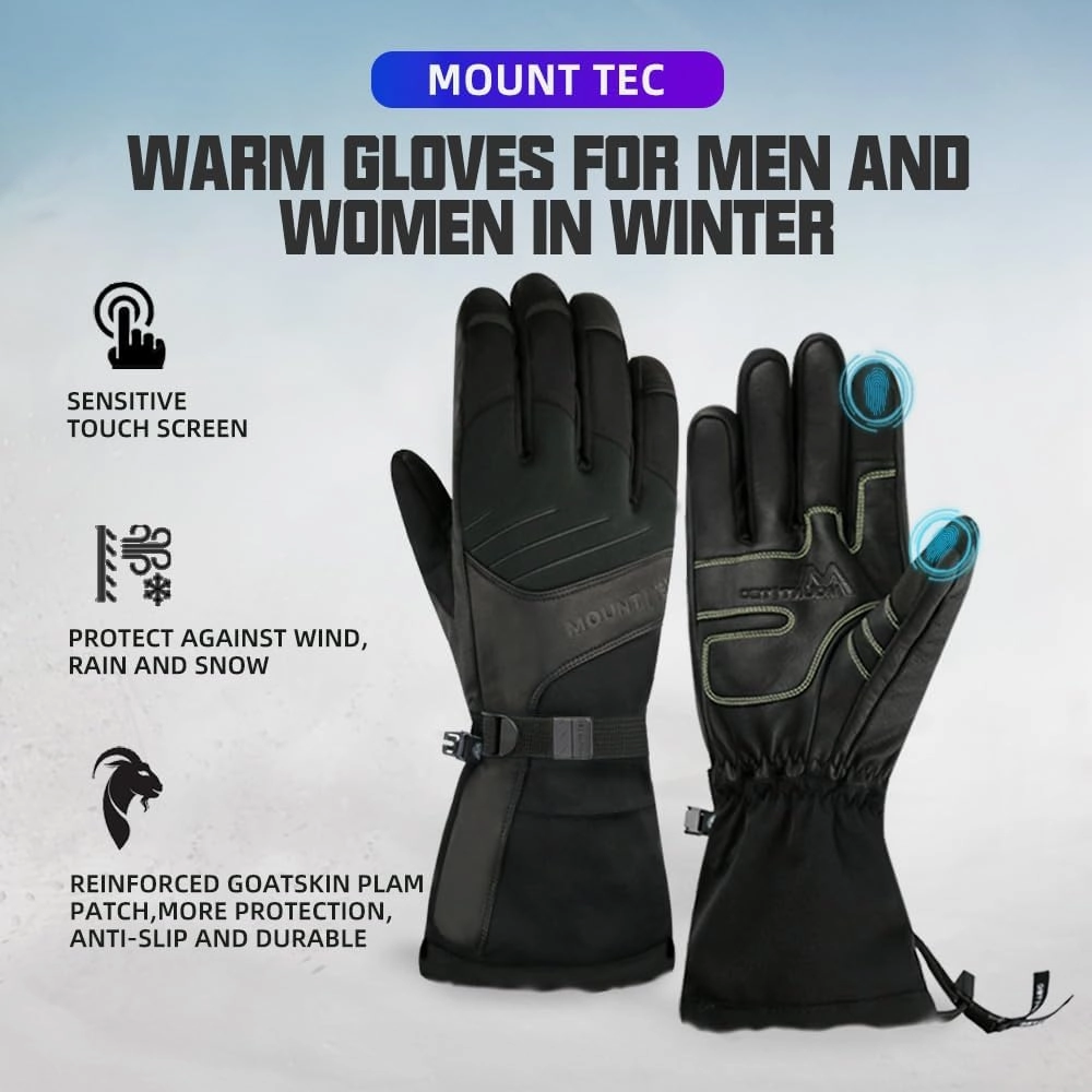 3-IN-1 Multipurpose Gloves for Men&Women,Touchscreen Waterproof,Thermal Gloves for Skiing Outdoor Hand Warmer