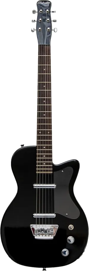 6 String Solid-Body Electric Guitar, Right, Gloss Black, standard (1303BK)