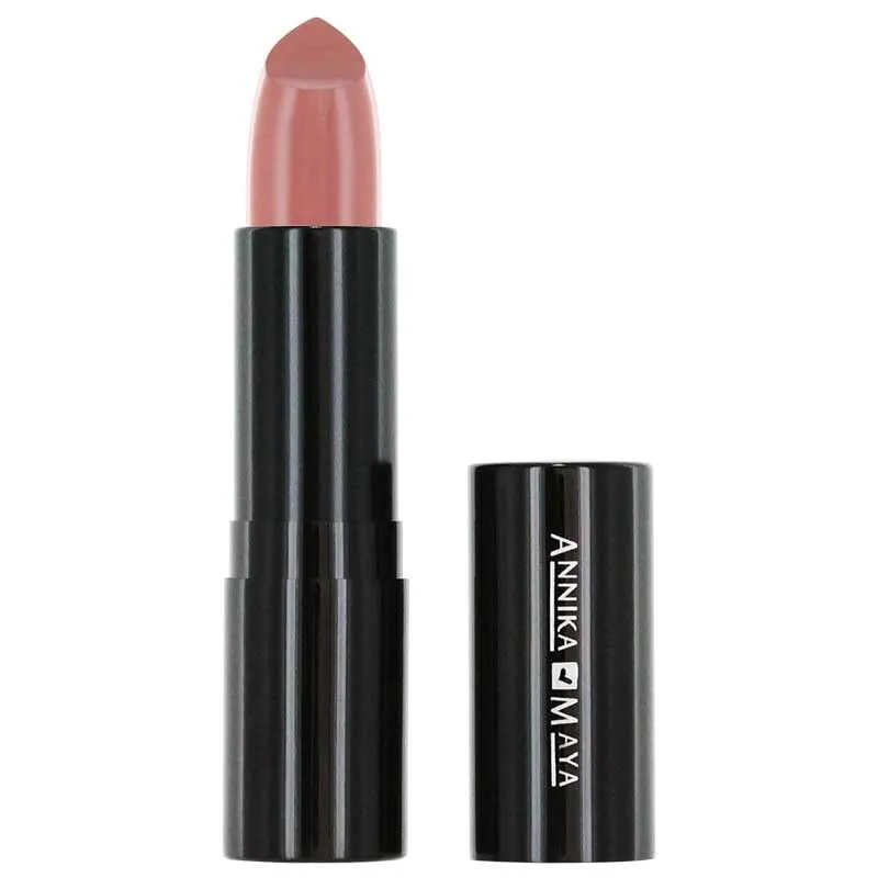 Annika Maya Luxury Matte Creamy Lipstick, Fragrance Free, Made in the USA (Angelina)