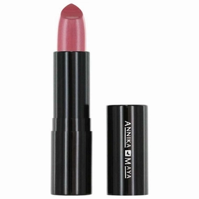 Annika Maya Hydrating Satin Lipstick, Made in the USA, Fragrance Free (Dupont Circle)