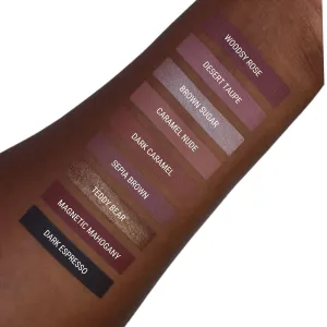 Aromi Chocolate Brown Metallic Matte Liquid Lipstick | Mahogany Bronze, Shimmery Finish, Vegan, Cruelty-free, Long-Lasting, Waterproof, Handmade (Teddy Bear)