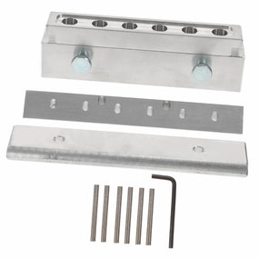 Balacoo Molding Tool Diy Lipstick Molding Kit 6 Hole Aluminum Alloy Lip Gloss Maker