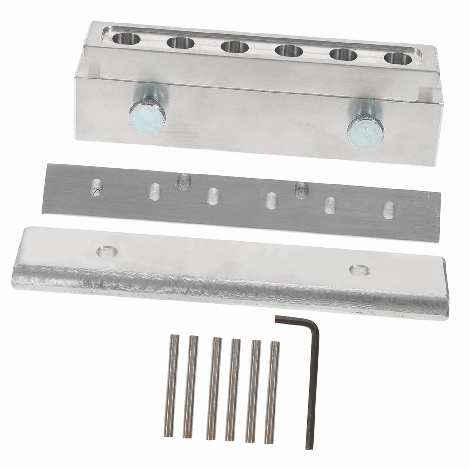 Balacoo Molding Tool Diy Lipstick Molding Kit 6 Hole Aluminum Alloy Lip Gloss Maker