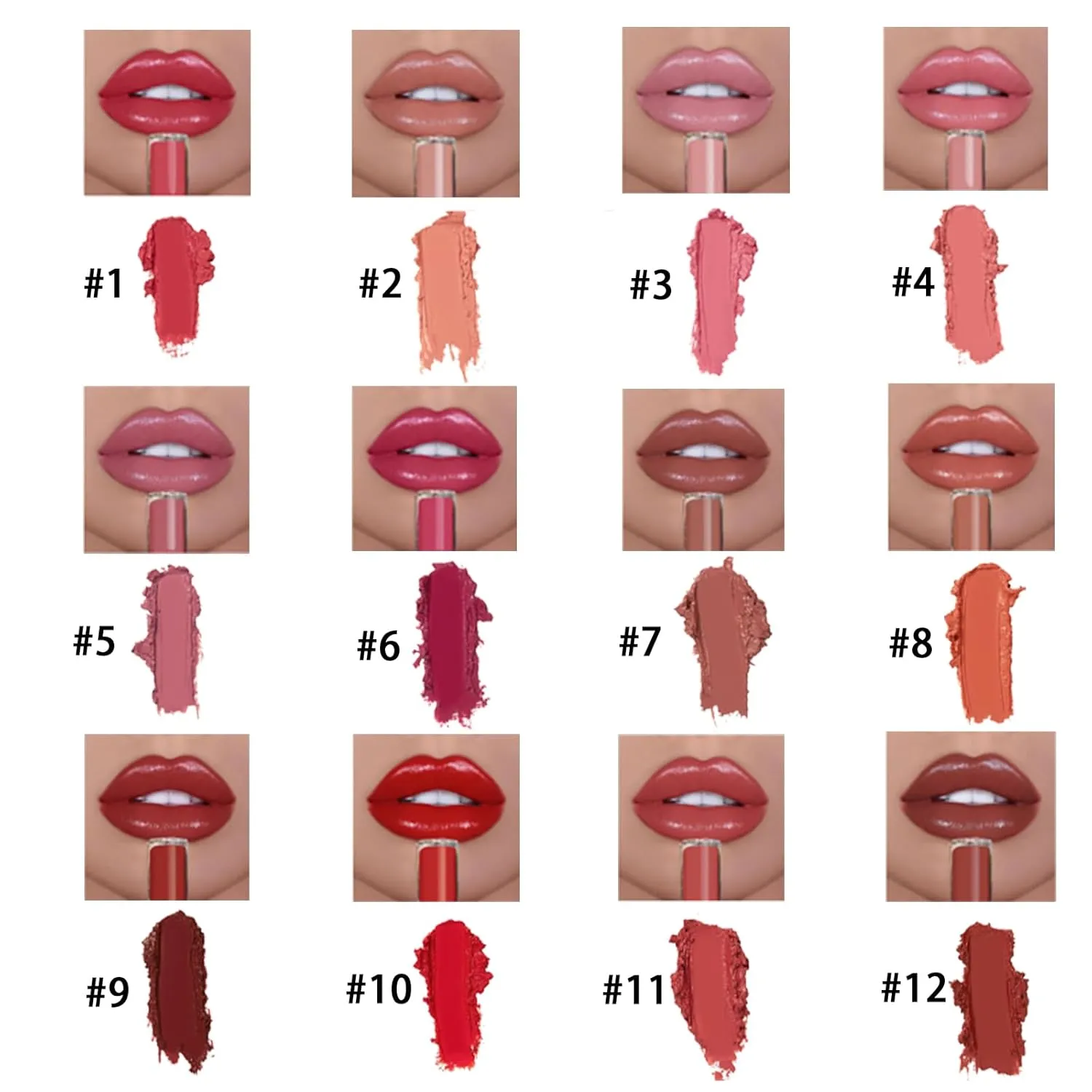 Beryse Lip Stain Oil, Lassi Lips Staining Lip Oil, Lips Sweet Staining Lips Oil, Long-Lasting Moisturizing Lip Oil, Smooth Application, Llong-lasting Color (#9~#12)