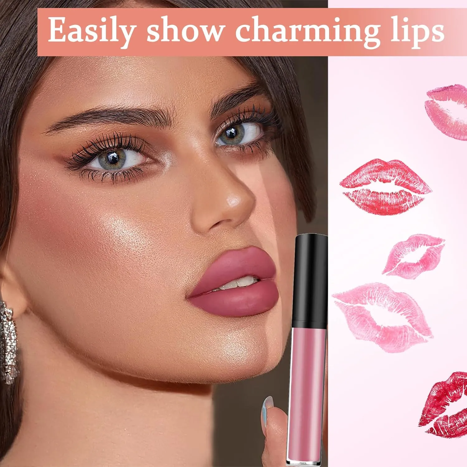 Beryse Lip Stain Oil, Lassi Lips Staining Lip Oil, Lips Sweet Staining Lips Oil, Long-Lasting Moisturizing Lip Oil, Smooth Application, Llong-lasting Color (#9~#12)