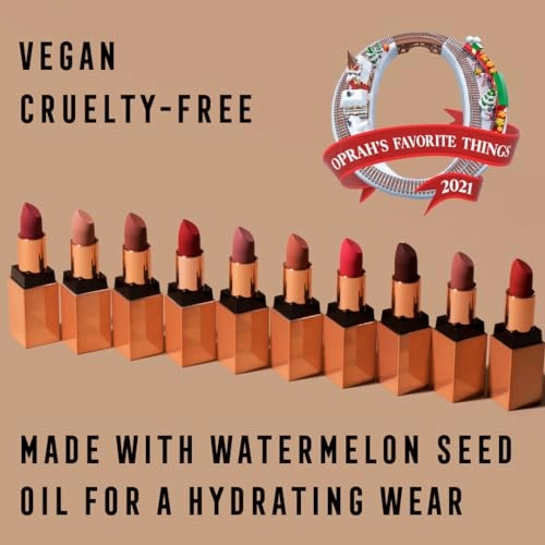 Bossy Cosmetics Luxe Lipstick Set, Matte, Long Lasting, Hydrating Vegan with Vitamin E & Watermelon Seed Oil, Oprah's Favorite Things 2021, Pack of 4