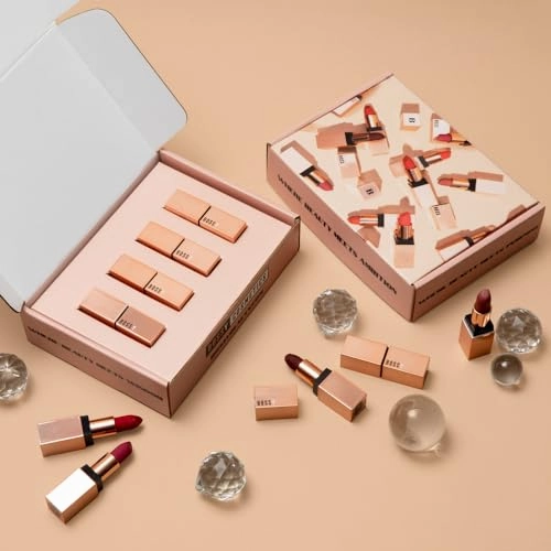 Bossy Cosmetics Luxe Lipstick Set, Matte, Long Lasting, Hydrating Vegan with Vitamin E & Watermelon Seed Oil, Oprah's Favorite Things 2021, Pack of 4