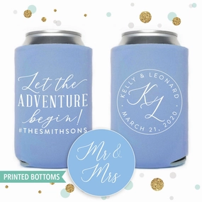 Bottom-Printed Wedding Can Cooler #137