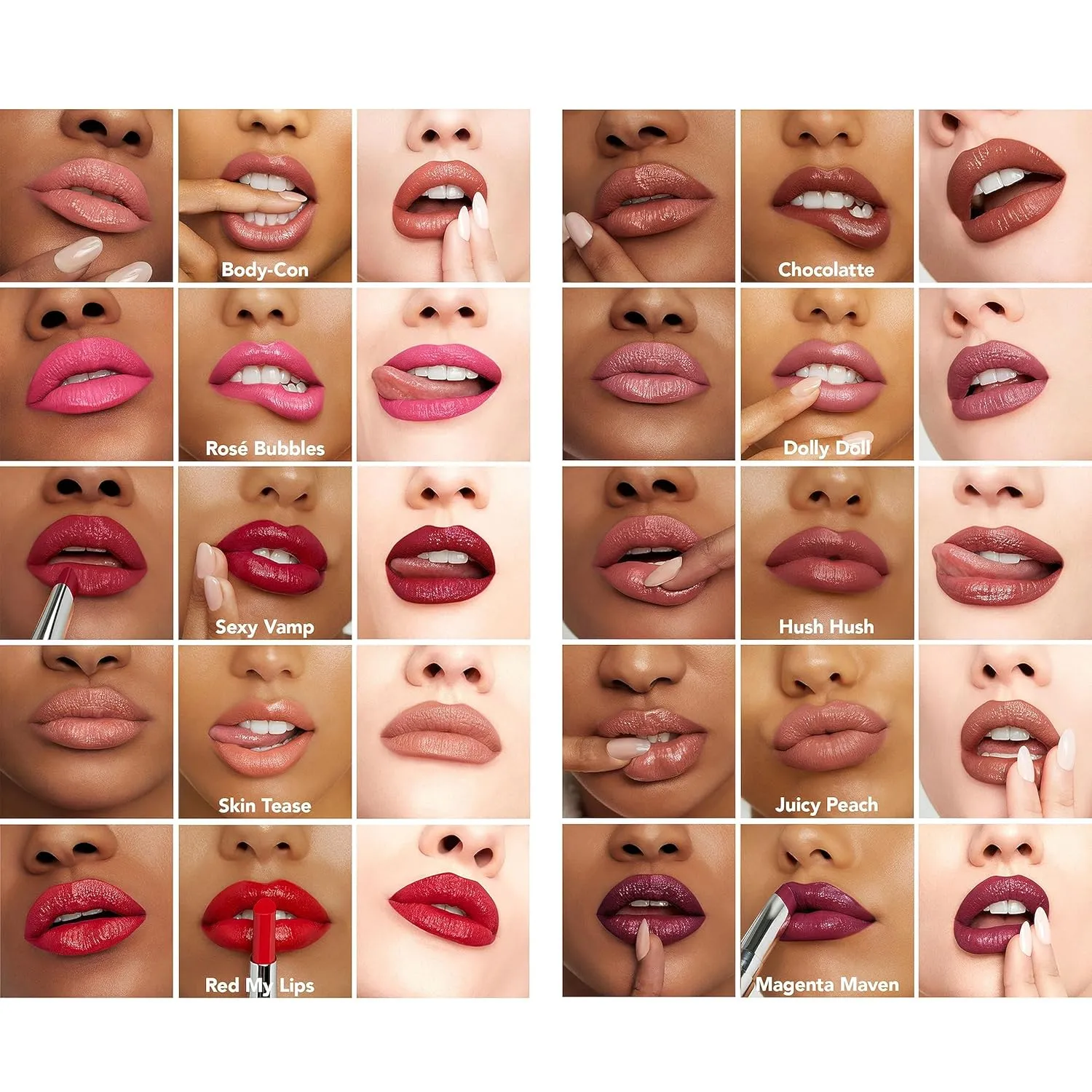 Buxom Full-On Plumping Satin Lipstick, Formulated with Hyaluronic Acid & Sunflower Wax, Moisturizing Creamy Lipstick, Satin Finish, Weightless, Cruelty Free