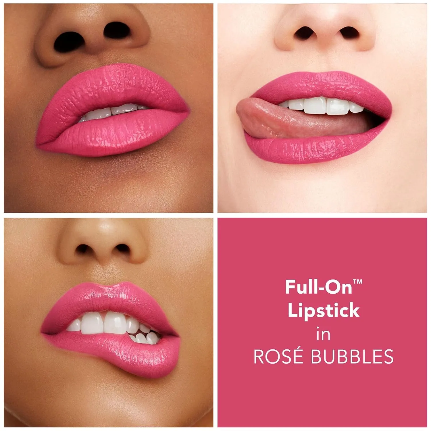 Buxom Full-On Plumping Satin Lipstick, Formulated with Hyaluronic Acid & Sunflower Wax, Moisturizing Creamy Lipstick, Satin Finish, Weightless, Cruelty Free