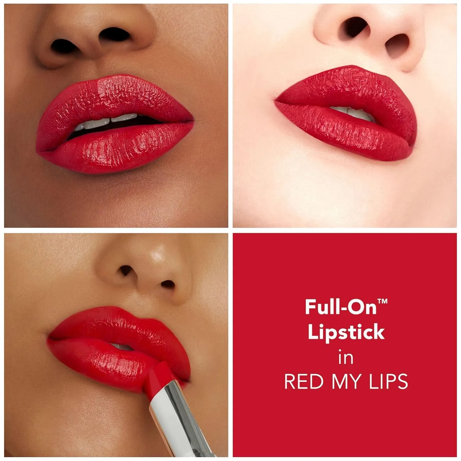 Buxom Full-On Plumping Satin Lipstick, Formulated with Hyaluronic Acid & Sunflower Wax, Moisturizing Creamy Lipstick, Satin Finish, Weightless, Cruelty Free