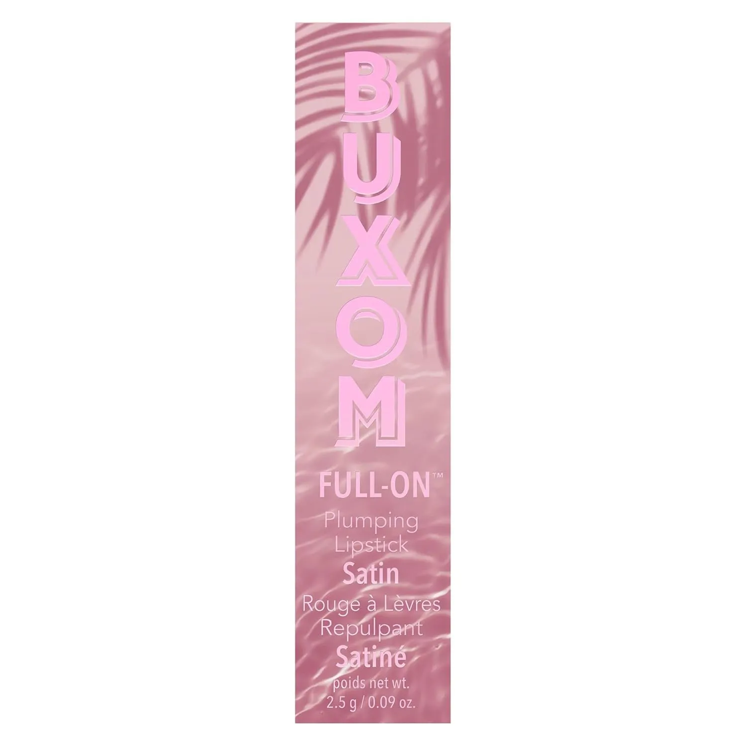 Buxom Full-On Plumping Satin Lipstick, Formulated with Hyaluronic Acid & Sunflower Wax, Moisturizing Creamy Lipstick, Satin Finish, Weightless, Cruelty Free