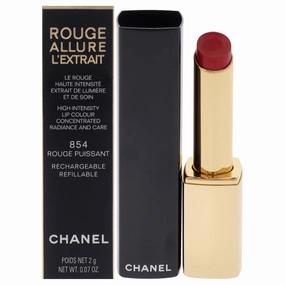 Chanel Rouge Allure Lextrait Lipstick - 854 Rouge Puissant for Women - 0.07 oz Lipstick (Refillable)