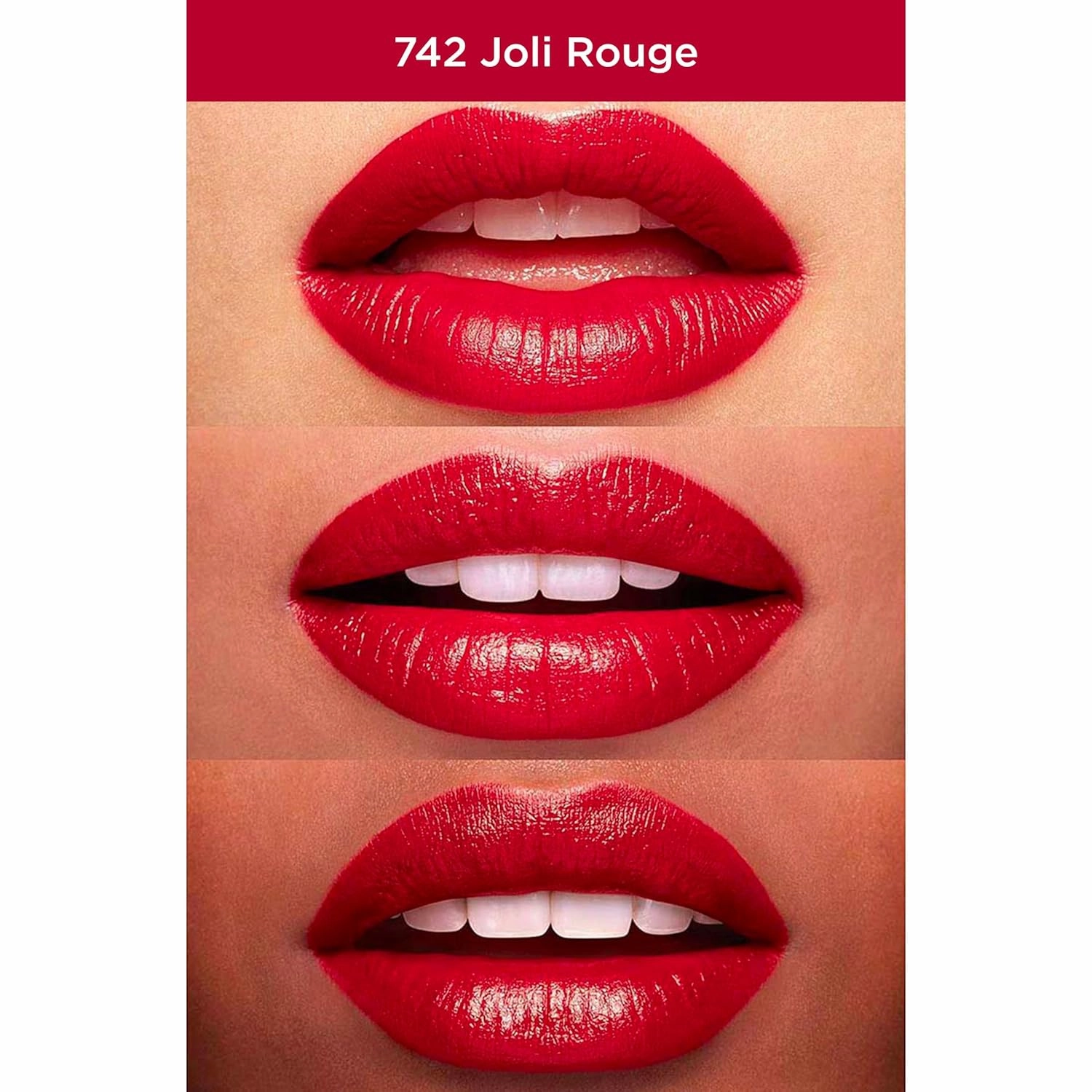 Clarins Joli Rouge Lipstick | Long Lasting, Satin Finish | Hydrating, Nourishing and Lightweight | All Skin Types | 0.1 Ounces