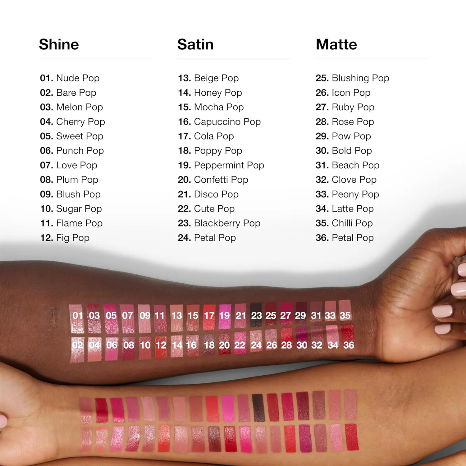 Clinique Pop Longwear Lipstick | Long Lasting, Satin, Matte   Shine