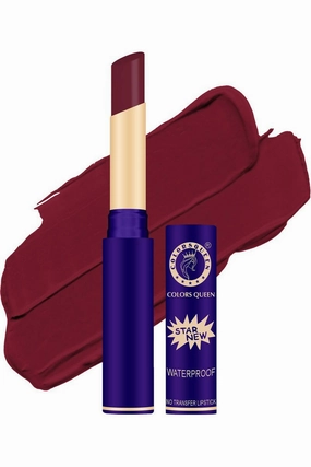 Colors Queen Lips Matte Long Lasting Lipstick - 2.4gm (Maroon)