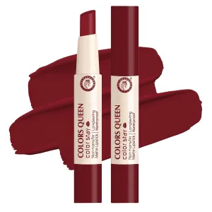 Colorse Queen Color Stay Matte Lipstick, Highly Pigmented with Smooth One Swipe Application, Ultra Matte Finish, Smudge Proof & Waterproof, Long Lasting Lipstick for Women (09 - Bridal Maroon 2.1g)
