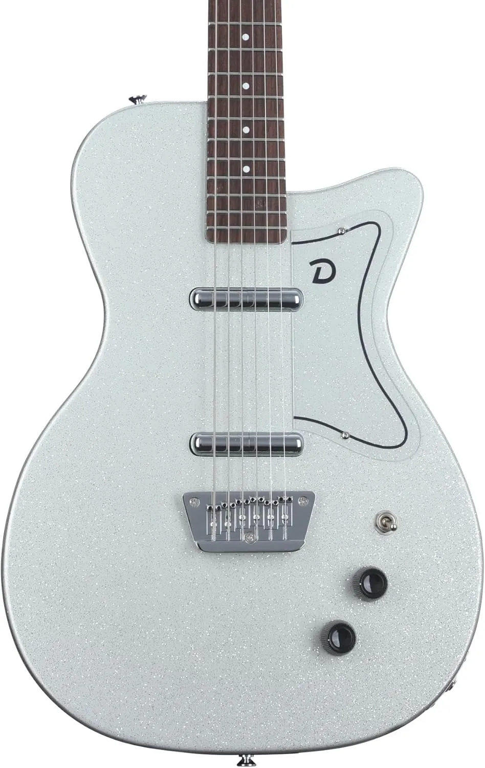 Danelectro Baritone Electric Guitar - Silver Metalflake