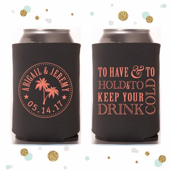 Destination Wedding - Wedding Can Cooler #46R