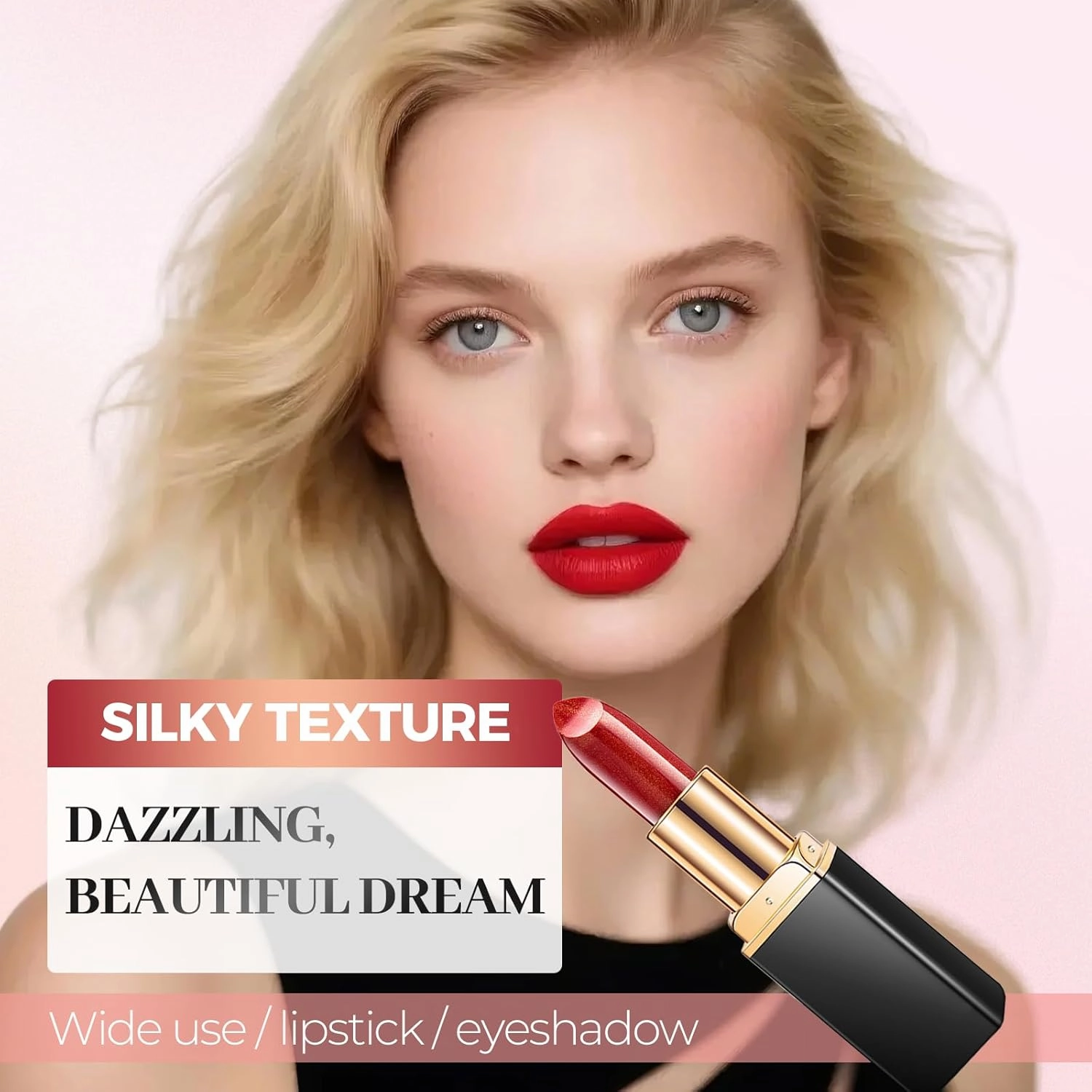Diamond Glitter Lipstick, 2025 New Diamond Lip Gloss Glitter Lipstick Waterproof, Gloss Shiny Matte to Glitter Liquid Lipstick Metallic Glitter Lip Gloss Lightweight Hydrating (04 05)