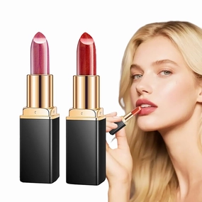 Diamond Glitter Lipstick, 2025 New Diamond Lip Gloss Glitter Lipstick Waterproof, Gloss Shiny Matte to Glitter Liquid Lipstick Metallic Glitter Lip Gloss Lightweight Hydrating (04 05)