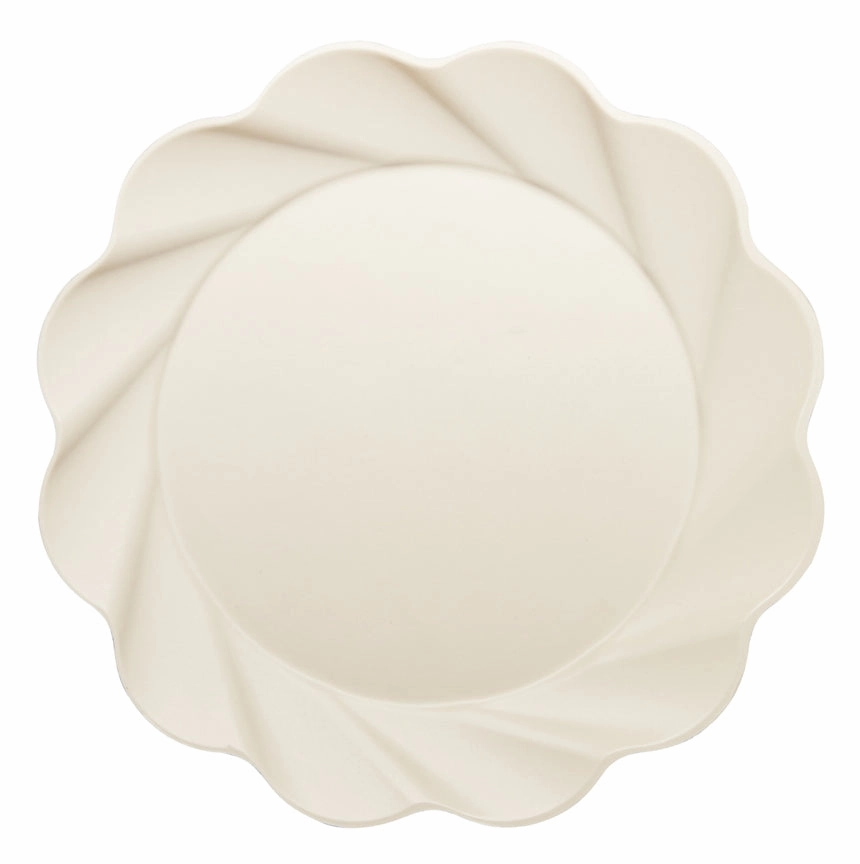 ECO EXTRA LARGE DINNER PLATE  8PK-CREAM
