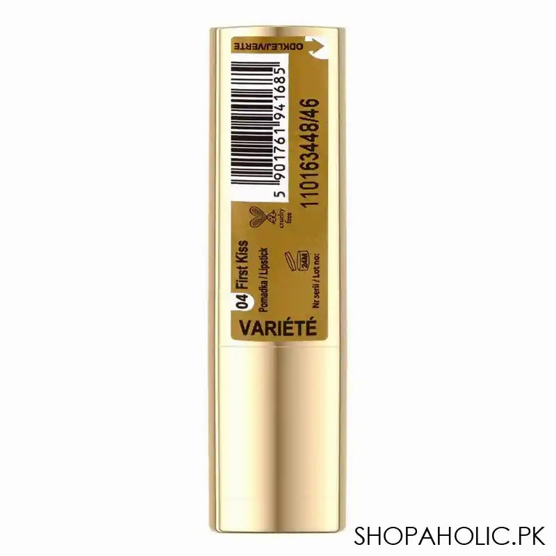 Eveline Variete Satin Lipstick, Cruelty Free, 04 First Kiss