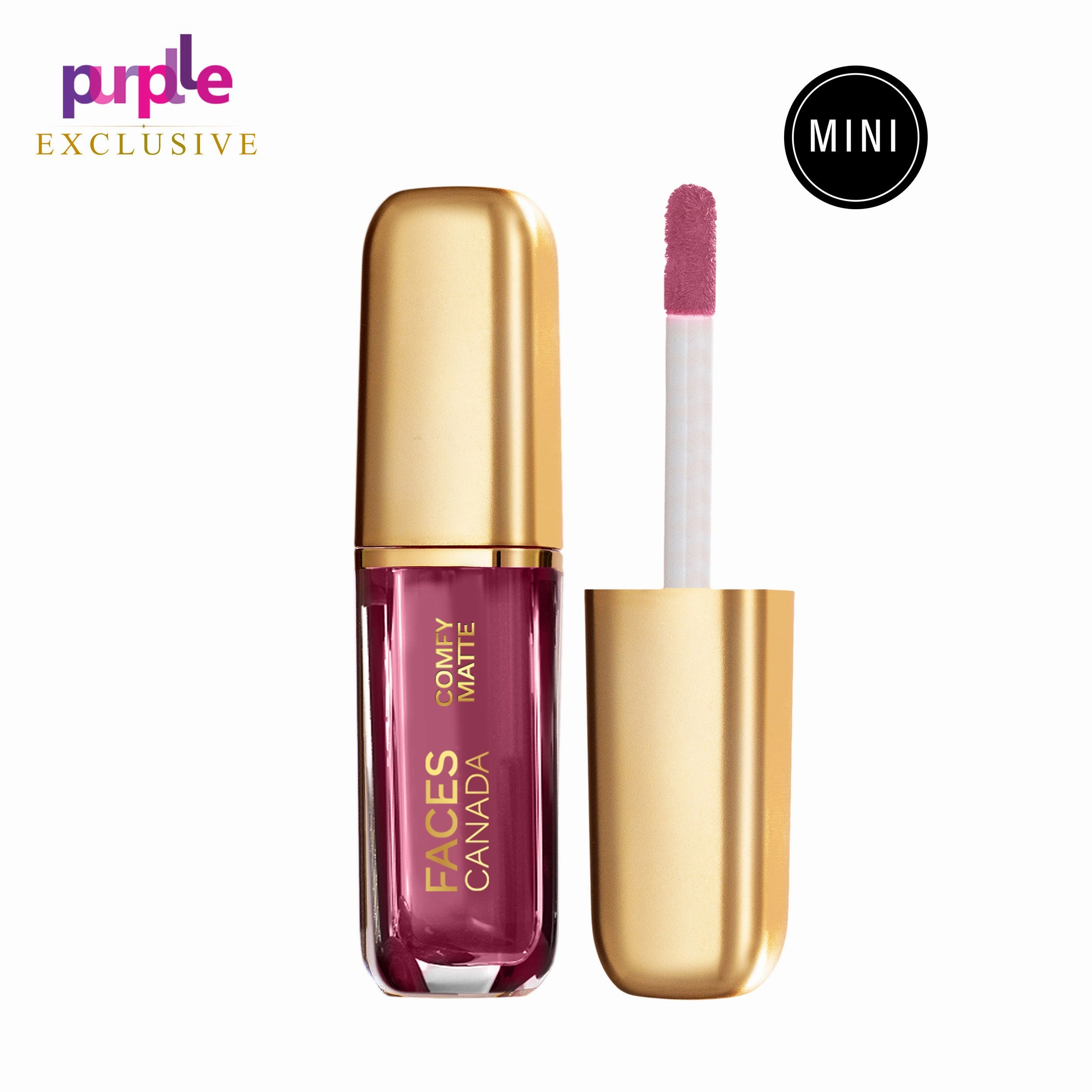 Faces Canada Comfy Matte Mini Lip Color | Comfortable 10 Hours Longstay | Matte Finish | With Natural Oils | Truth Be Told 09 (1.2 ml) - Exclusively Only On Purplle
