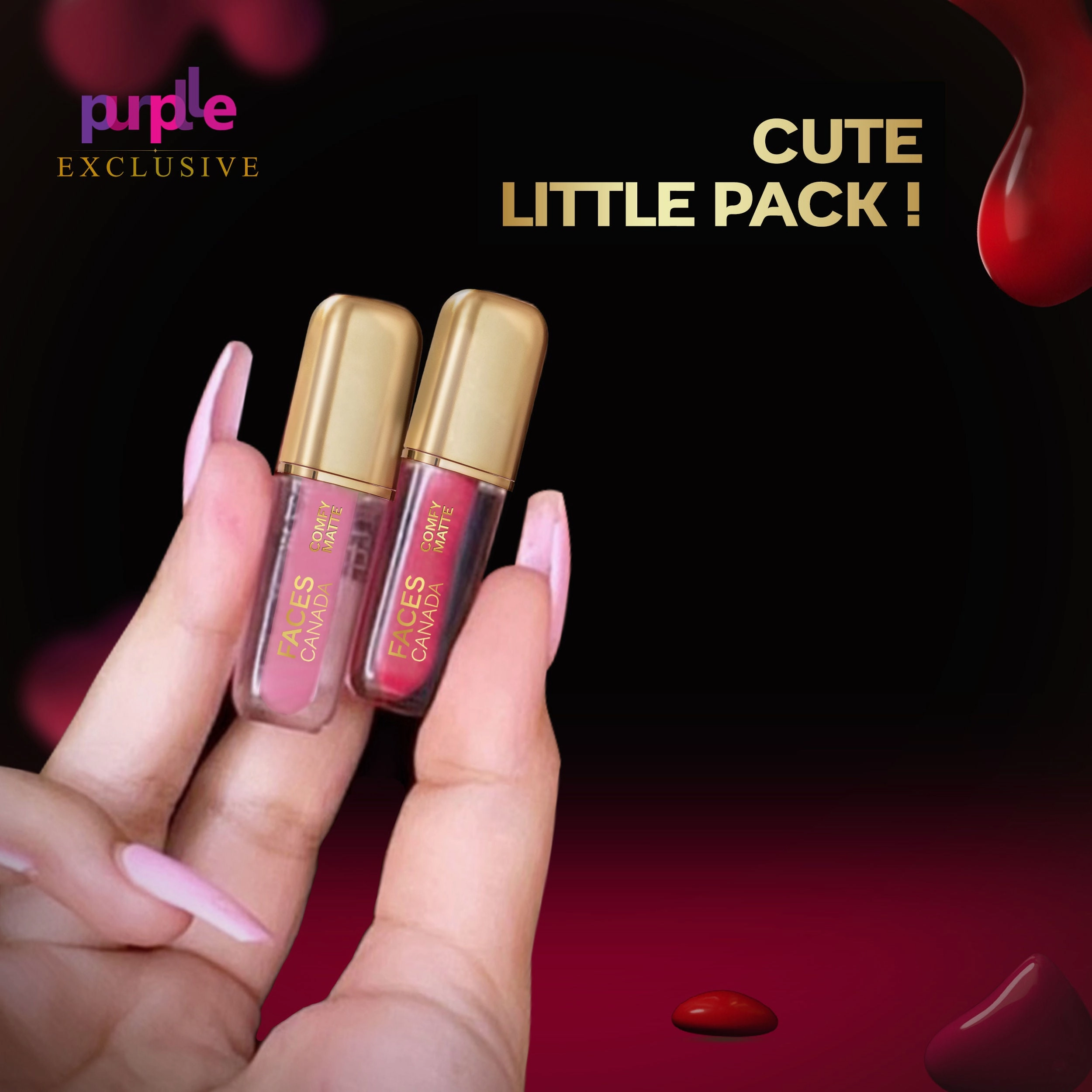 Faces Canada Comfy Matte Mini Lip Color | Comfortable 10 Hours Longstay | Matte Finish | With Natural Oils | Truth Be Told 09 (1.2 ml) - Exclusively Only On Purplle