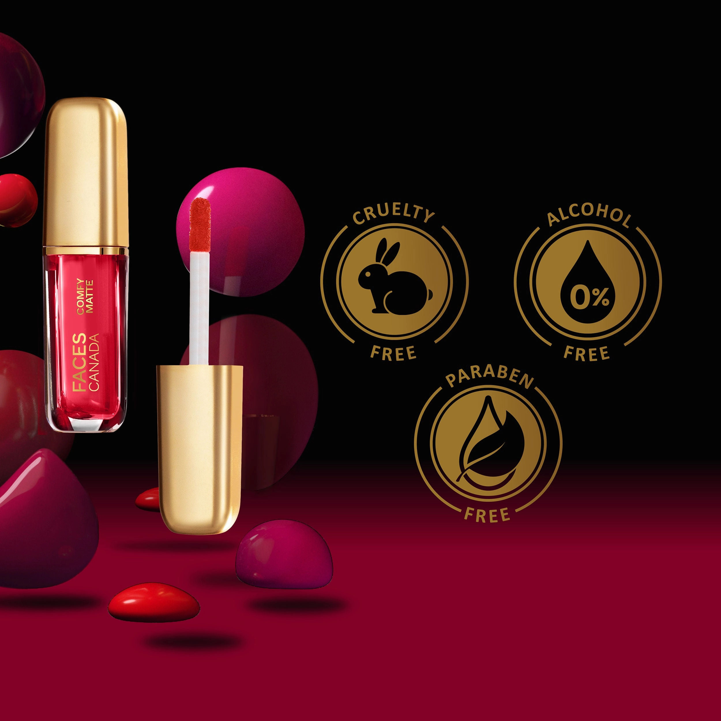 Faces Canada Comfy Matte Mini Lip Color | Comfortable 10 Hours Longstay | Matte Finish | With Natural Oils | Truth Be Told 09 (1.2 ml) - Exclusively Only On Purplle