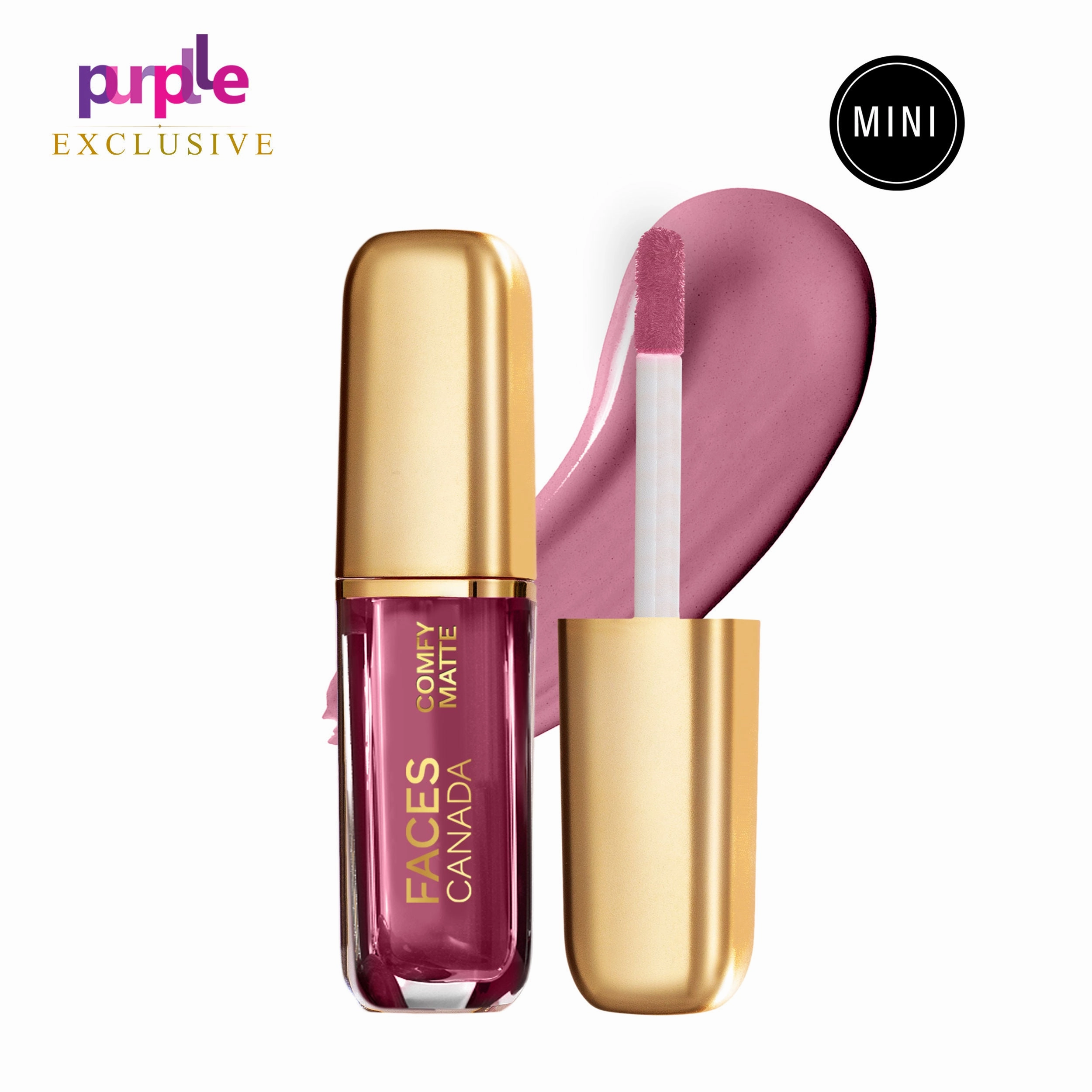 Faces Canada Comfy Matte Mini Lip Color | Comfortable 10 Hours Longstay | Matte Finish | With Natural Oils | Truth Be Told 09 (1.2 ml) - Exclusively Only On Purplle