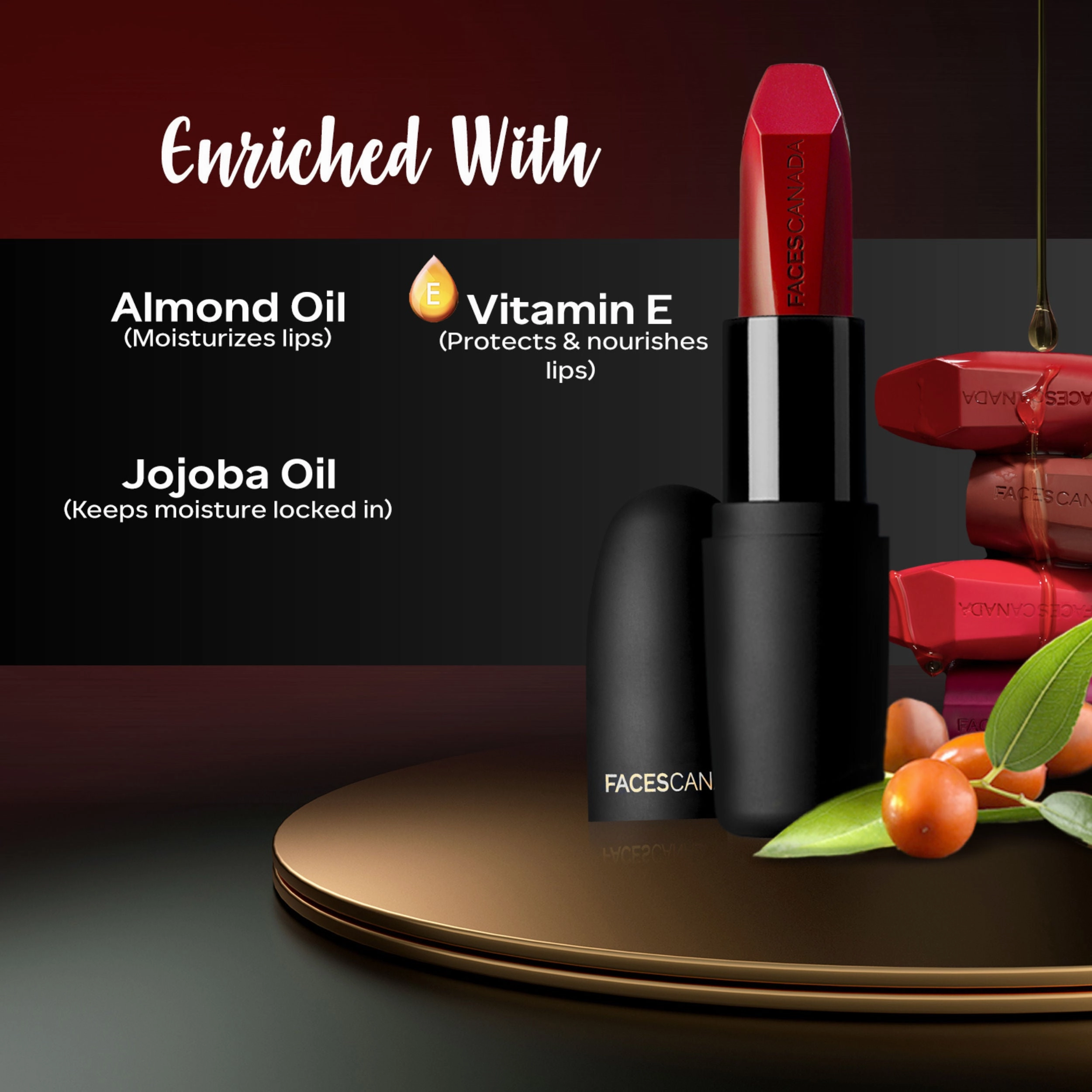 Faces Canada Weightless Matte Lipstick |Jojoba and Almond Oil enriched| Highly pigmented | Smooth One Stroke Weightless Color | Keeps Lips Moisturized | Shade - Divine Mauve 4g