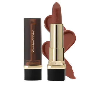 FACE'S.CANADA Comfy Matte Creme Lipstick - Back To Basics, 4.2g | Long Stay | Creamy Matte Finish | Intense Color | Super Hydrating & Nourishing | Single Stroke Smooth Application