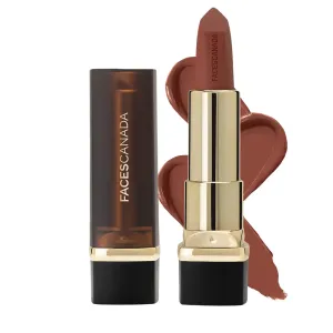 FACE'S.CANADA Comfy Matte Creme Lipstick - Back To Basics, 4.2g | Long Stay | Creamy Matte Finish | Intense Color | Super Hydrating & Nourishing | Single Stroke Smooth Application