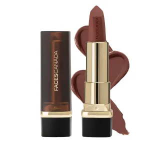 FACE'S.CANADA Comfy Matte Creme Lipstick - Nuts About You, 4.2g | Creamy Matte Finish | Intense Color | Super Hydrating & Nourishing | Single Stroke Smooth Application