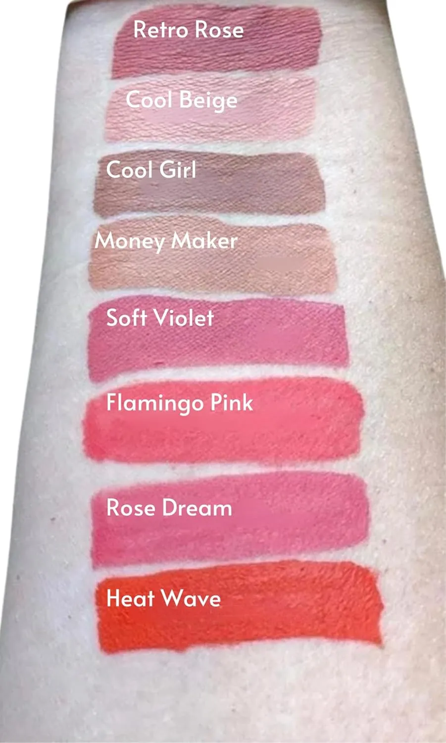 FARMASi Make Up Matte Liquid Lipstick, Long-Lasting and Ultra-comfortable, High-Impact, Lightweight, Organic, Pure Pigments 0.14 fl.oz (Money Maker)