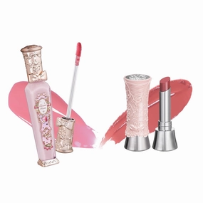 Flower Knows Violet Strawberry Rococo Glowy Lip Gloss G01 Swan Ballet Shine Solid Lip Gloss Stick B03