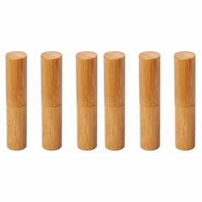 Garneck 6pcs Lipstick Tubes Creative Holders Caps for Women Stylish Lipstick Containers for Travel and Daily Use Silver