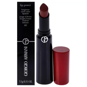 GIORGIO ARMANI Lip Power Longwear Vivid Color Lipstick - 107 Sensual by Giorgio Armani for Women - 0.11 oz Lipstick