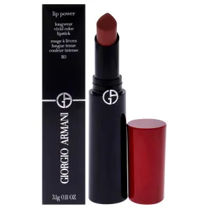 Giorgio Armani Lip Power Longwear Vivid Color Lipstick - 110 Mania for Women - 0.11 oz Lipstick