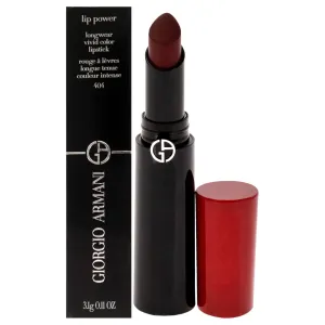 Giorgio Armani Lip Power Longwear Vivid Color Lipstick - 404 Tempting for Women - 0.11 oz Lipstick