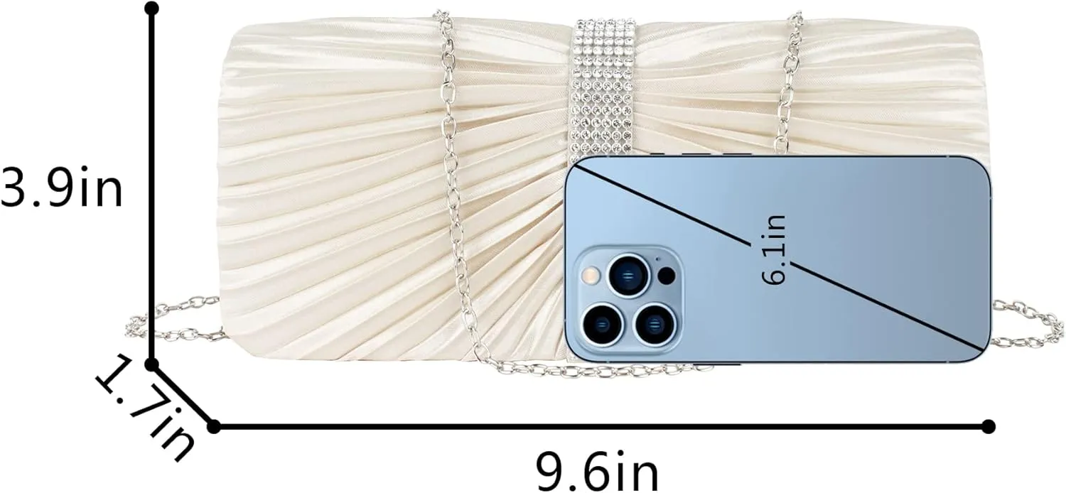 Goclothod Evening Clutch Handbag Women Fashion Crossbody Shoulder Bag Chain Purse