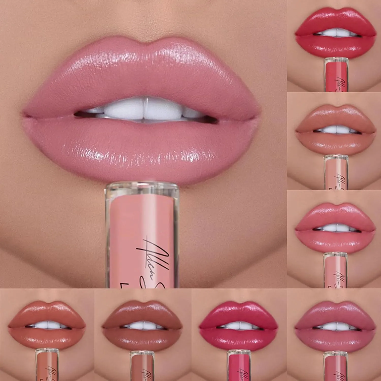 Hailnrothwad Lipstick, Brillo De Labios En Crema De 12 Colores, 12 Colors Cream Texture Lipstick (#5 #6 #7 #8)