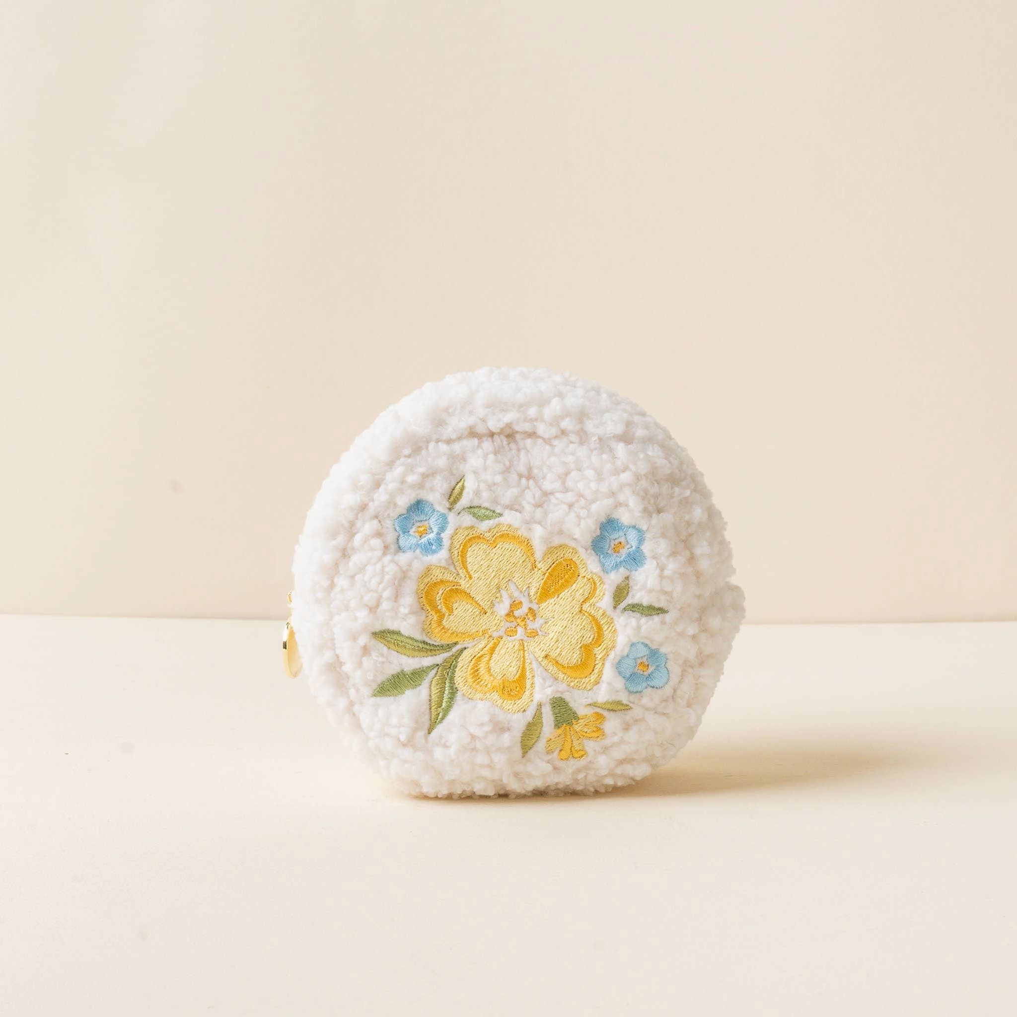 Honey Blossom Teddy Pouch-Circle