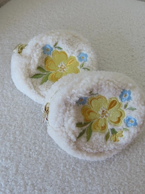 Honey Blossom Teddy Pouch-Circle