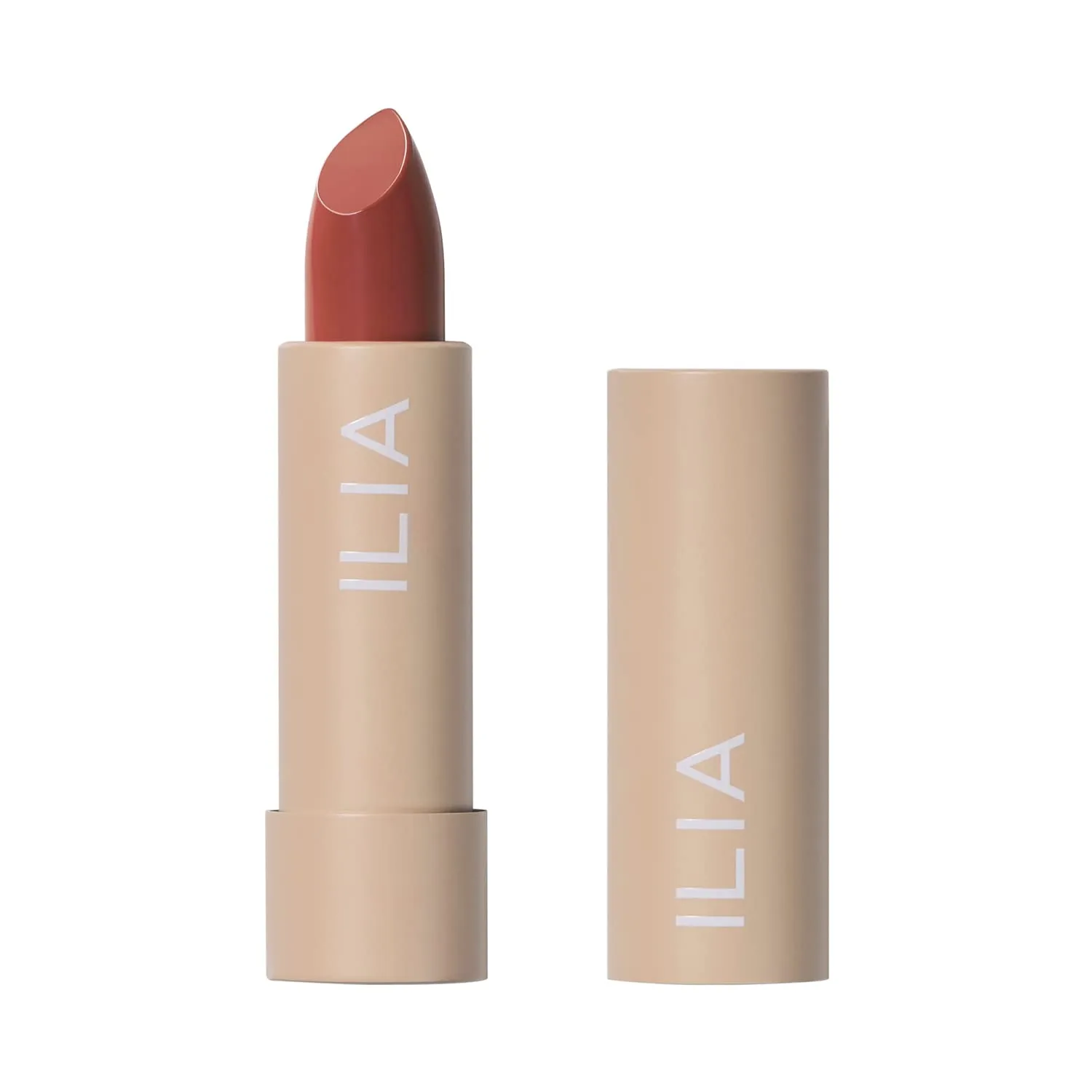 ILIA - Color Block Lipstick | Non-Toxic, Vegan, Cruelty-Free, Hydrating   Long Lasting, No Budge Color with Full Coverage (Cinnabar (Muted Brick With Warm Undertones), 0.14 oz | 4 g)