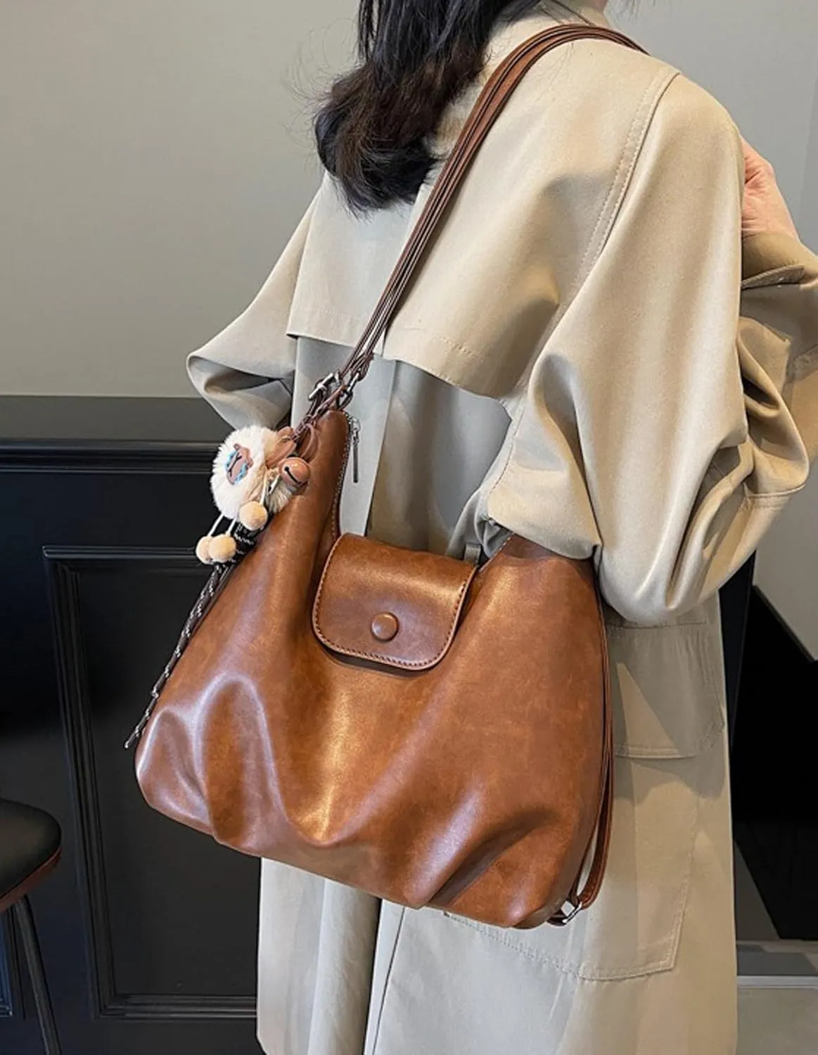 KARRESLY Hobo Handbag Purse for Women Trendy Shoulder Bags PU Leather Crossbody Purses