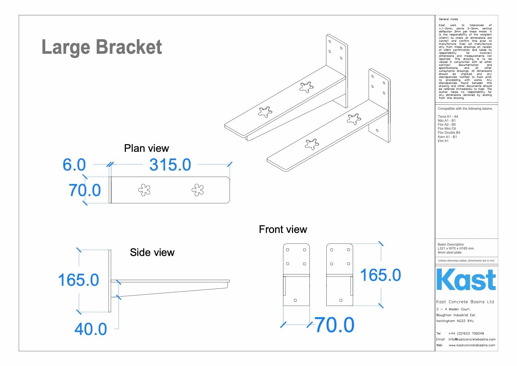 Kast Aura Double Concrete Basin